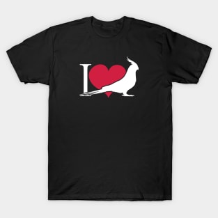 I Love my Cockatiel Heart T-Shirt